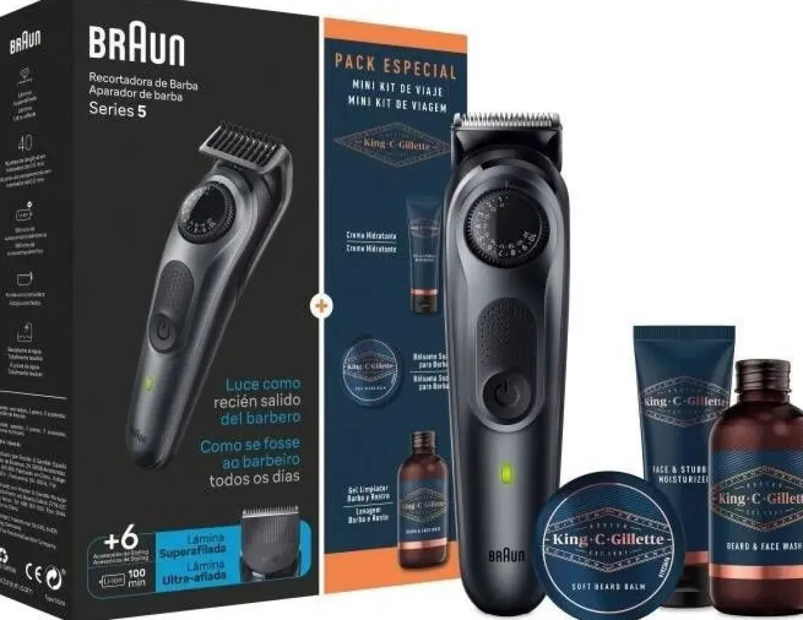 Afeitadora Pack Navidad Beardtrimmer BRAUN BT5450