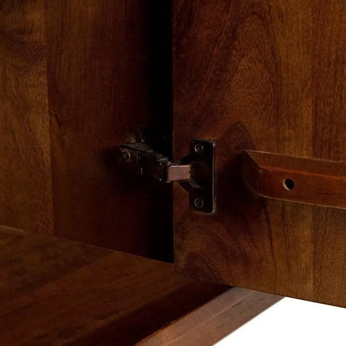 Alacena de Salón en Madera de Mango Acabado Marrón 615142
