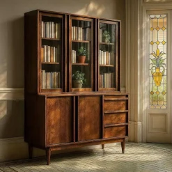 Alacena de Salón en Madera de Mango Acabado Marrón 615142