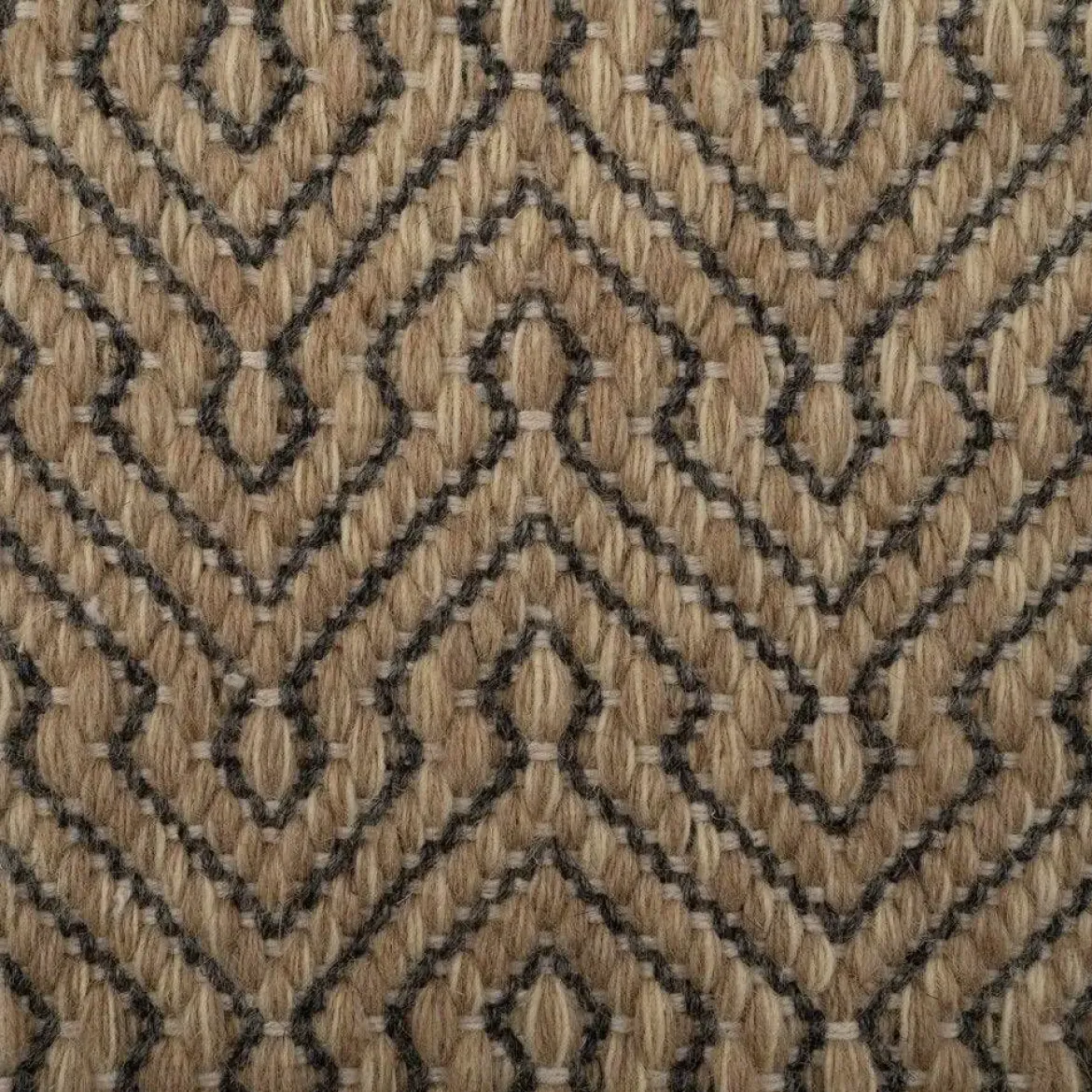 Alfombra de Salón Lana y Yute Natural 160x240 cm 612776
