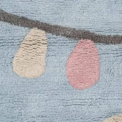 Alfombra Infantil con Diseño de Casa de Colores Claros 608558