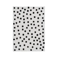 Alfombra Infantil con Estampado Puntos Negros 608565
