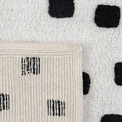Alfombra Infantil con Estampado Puntos Negros 608565