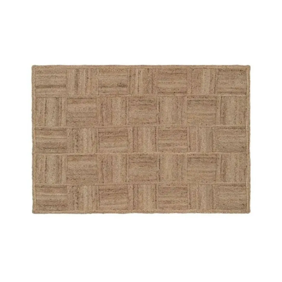 Alfombra Rectangular de Yute de Diseño 607188