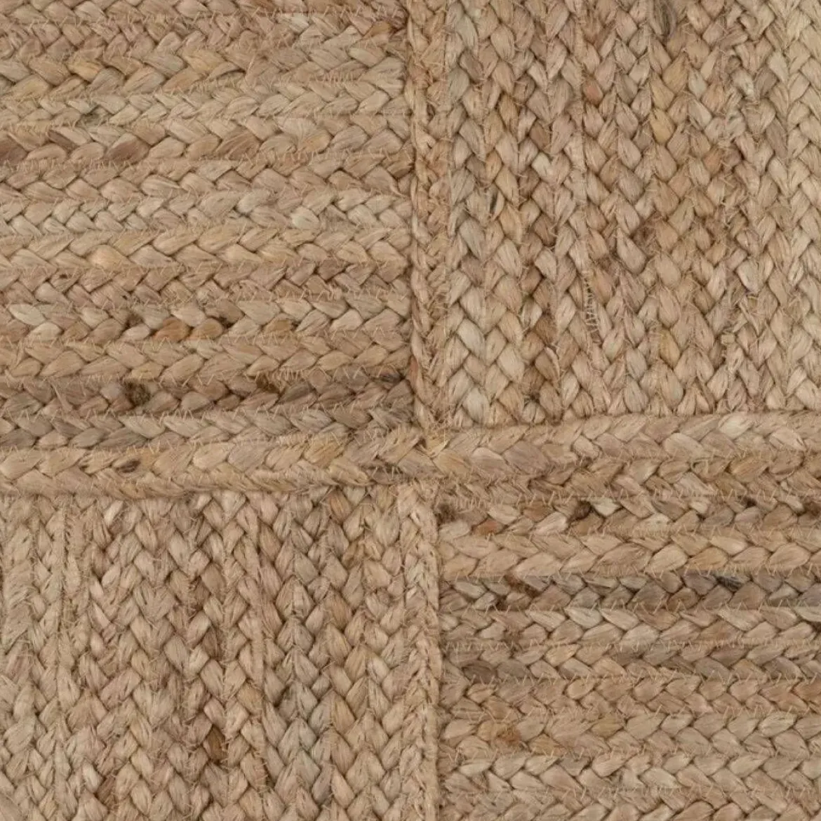 Alfombra Rectangular de Yute de Diseño 607188