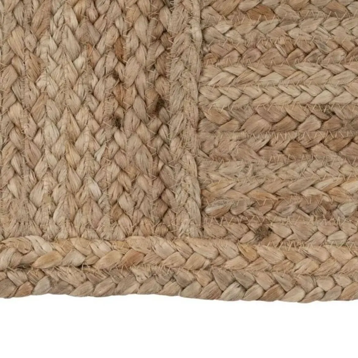Alfombra Rectangular de Yute de Diseño 607188