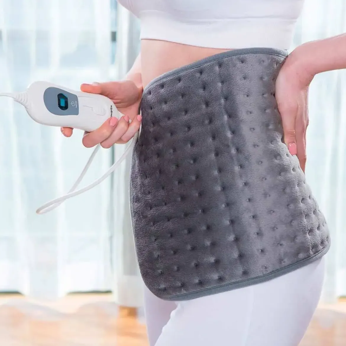 Almohadilla Eléctrica Orbegozo 40x30cm Microfibra Gris Lavable con Autoapagado AH3545