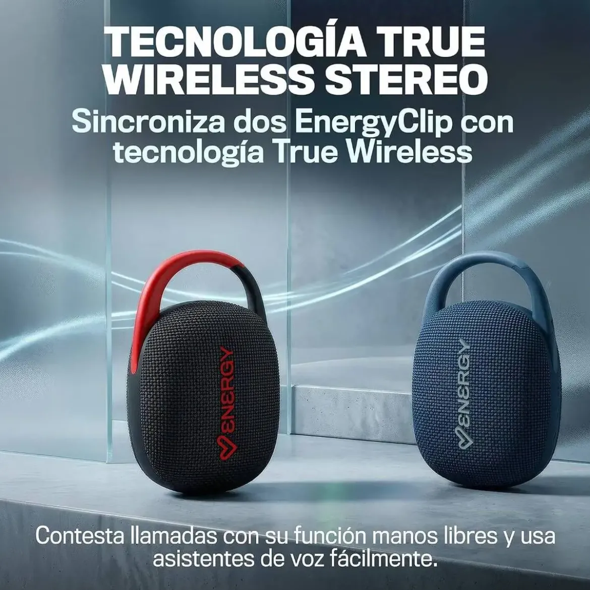 Altavoz Bluetooth Energy Sistem EnergyClip Speaker IPX7 18H Negro/Rojo 500567
