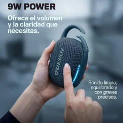 Altavoz Bluetooth Energy Sistem EnergyClip Speaker IPX7 18H Negro/Azul 500574