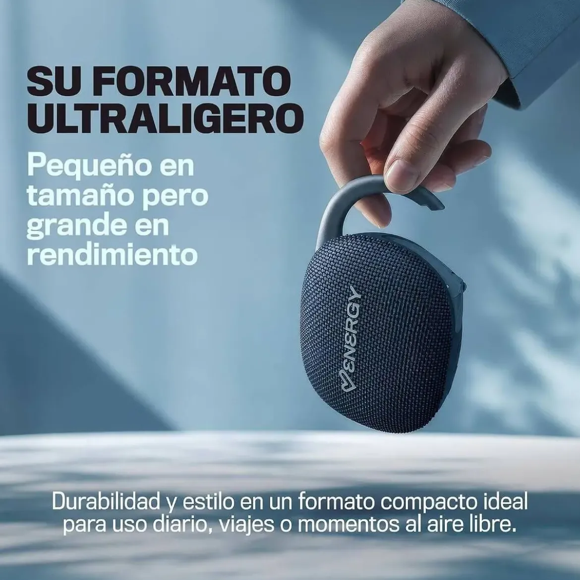 Altavoz Bluetooth Energy Sistem EnergyClip Speaker IPX7 18H Negro/Azul 500574