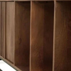 Aparador bajo de madera maciza de mango con acabado natural GABAR 10814