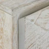 Aparador blanco patinado de tres puertas de madera de mango GABAR 10824