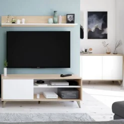 Aparador color blanco Artik y roble canadian 016618F