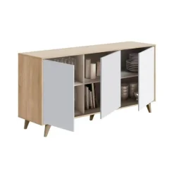 Aparador color blanco Artik y roble canadian 016618F