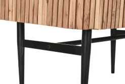 Aparador de Acacia con Mármol y Patas Metálicas MB-207416
