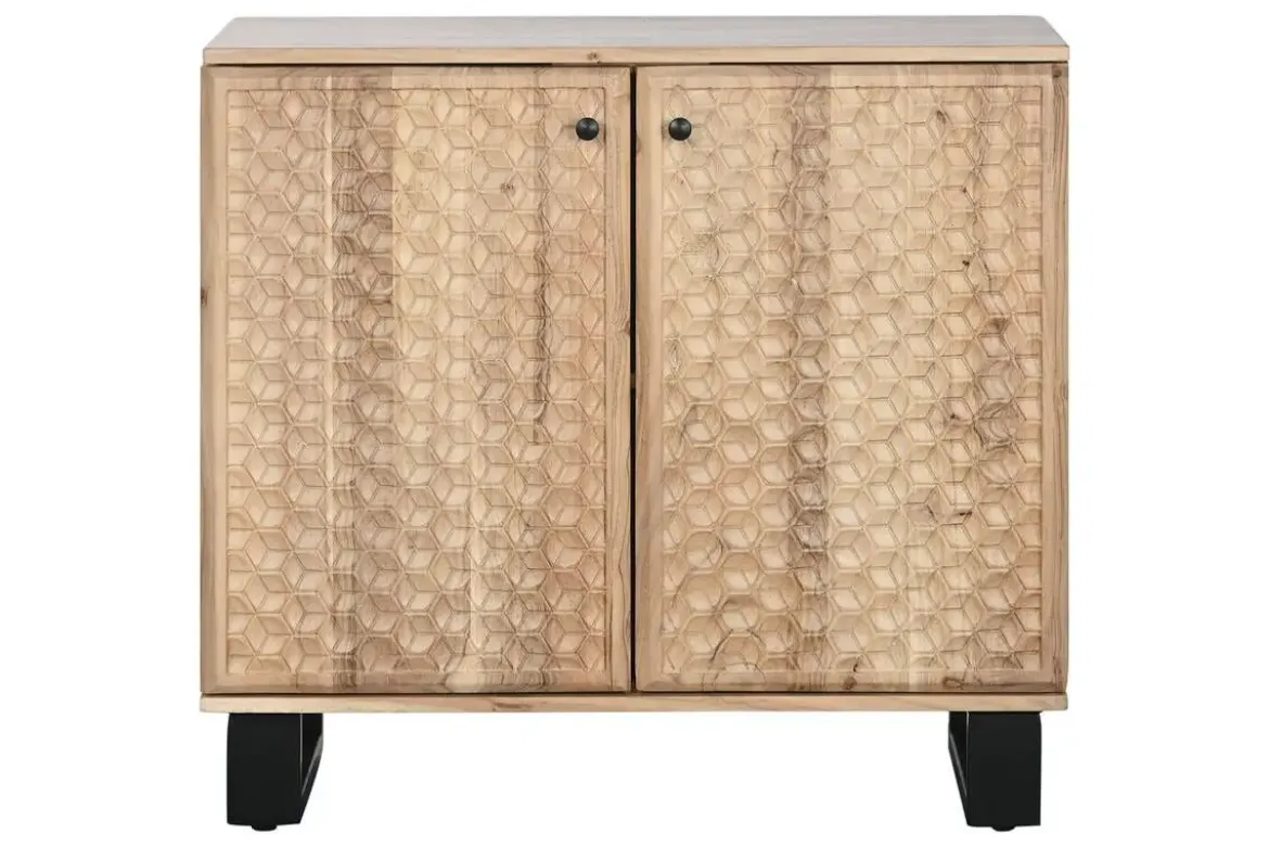 Aparador de Madera de Acacia y Metal MB-219453