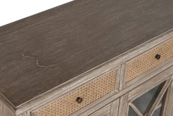 Aparador de Madera de Bayur con Ratán MB-215347