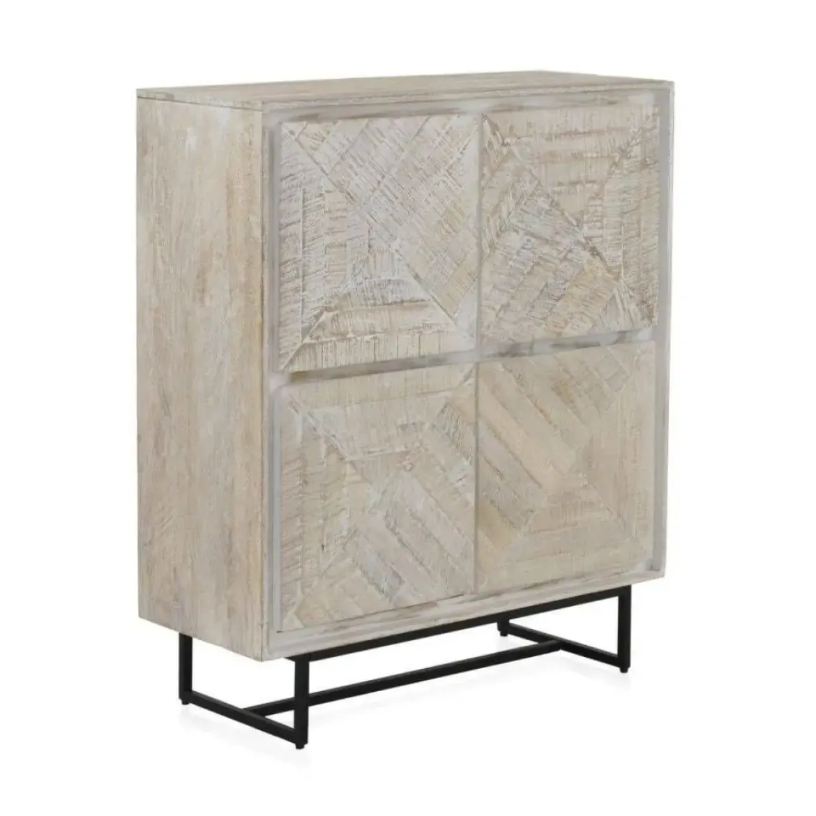 Aparador de madera de mango blanco patinado GABAR 10825