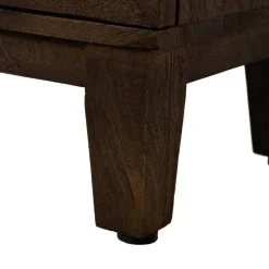 Aparador de Madera de Mango con Puertas de Cristal 612864