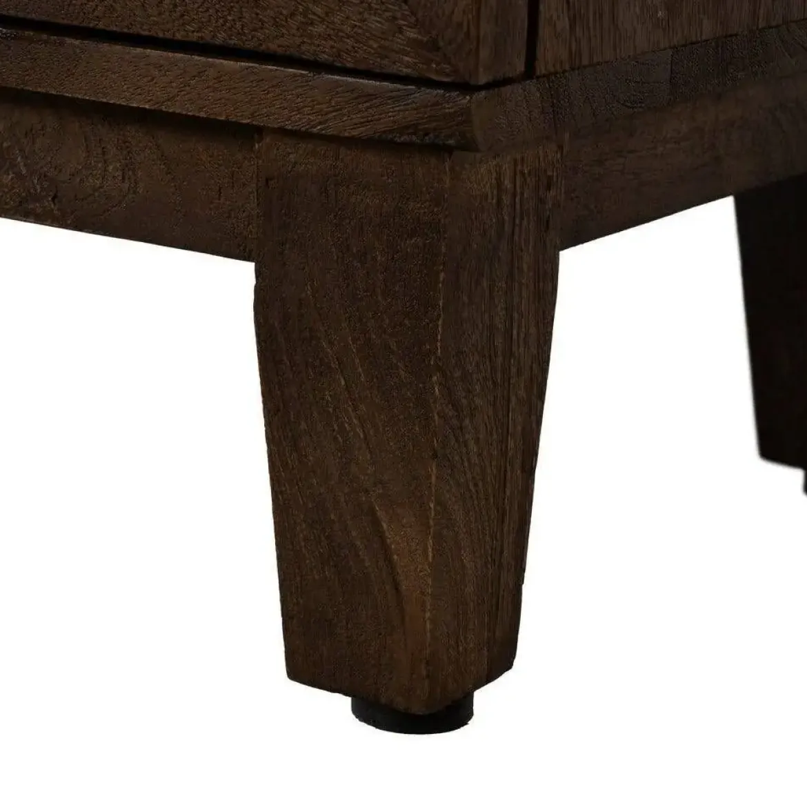 Aparador de Madera de Mango con Puertas de Cristal 612864