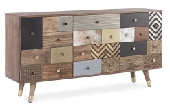 Aparador de Madera de Mango con 2 Puertas y 4 Cajones DHAVAL 0746569