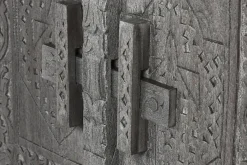 Aparador de Madera Tallado en Gris MB-214799
