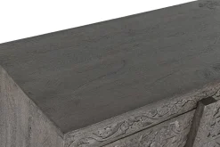 Aparador de Madera Tallado en Gris MB-214799