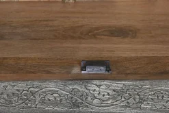 Aparador de Madera Tallado en Gris MB-214799