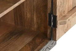 Aparador de Madera Tallado en Gris MB-214799