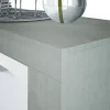 Aparador de melamina ArtiK acabado cemento y blanco 016620L