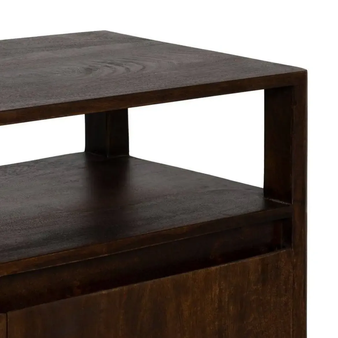Aparador de4 puertas en Madera de Mango Oscura 612859