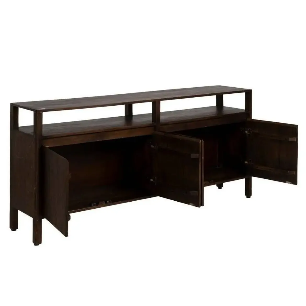 Aparador de4 puertas en Madera de Mango Oscura 612859