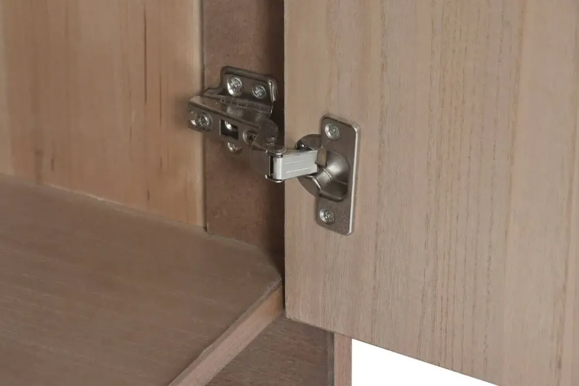 Aparador de 3 Puertas en Madera de Paulownia y Olmo 106 cm MB-222826