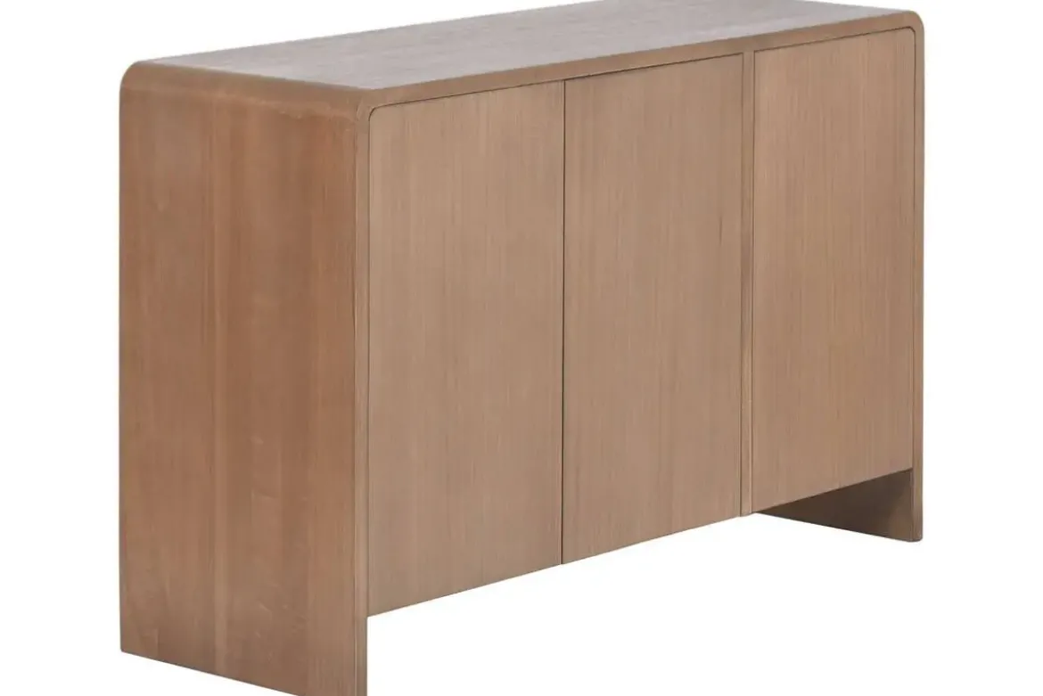 Aparador de 3 Puertas en Madera de Paulownia y Olmo 106 cm MB-222826