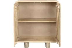 Aparador de Roble Natural 80 cm 2 Puertas Natural MB-221378