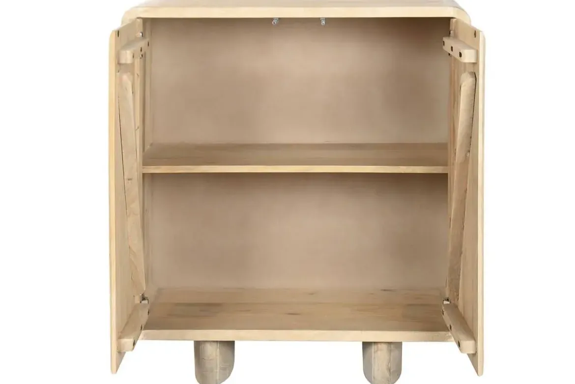 Aparador de Roble Natural 80 cm 2 Puertas Natural MB-221378
