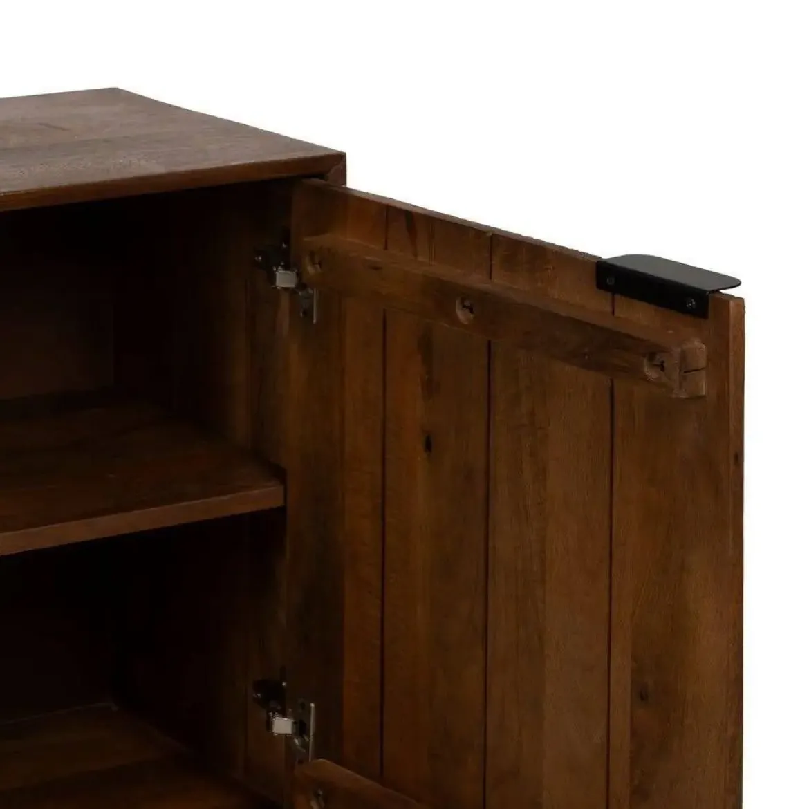 Aparador de Salón de Madera de Mango y Patas de Metal 612721