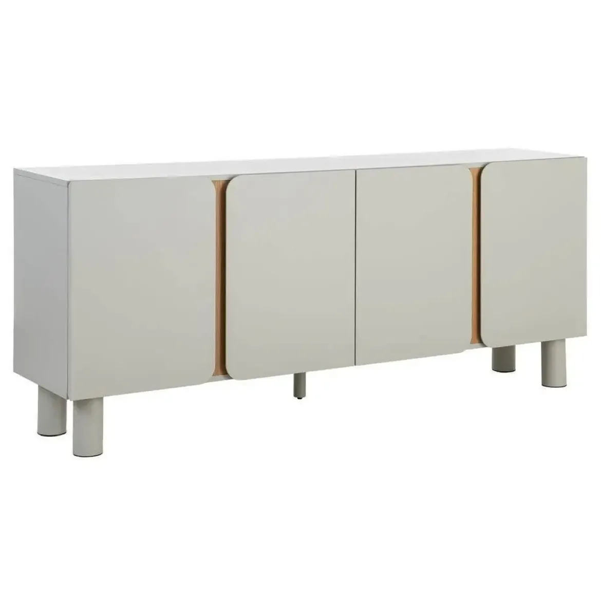 Aparador de Salón en DM Taupe con Patas de Roble 615547