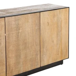 Aparador de Salón en Madera de Mango Natural 3 Puertas 615821