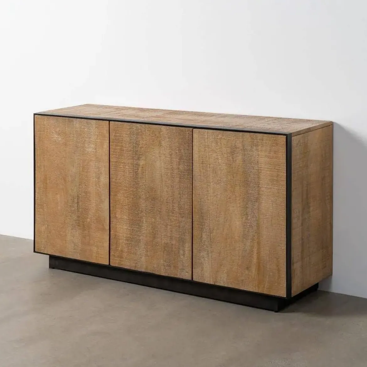 Aparador de Salón en Madera de Mango Natural 3 Puertas 615821
