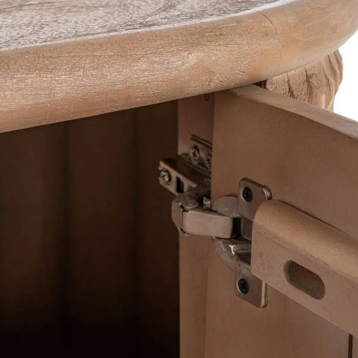 Aparador de Salón en Madera de Mango Natural con Hierro 615639