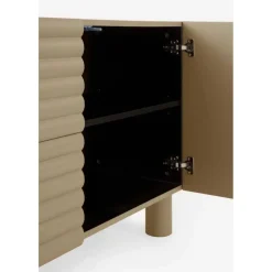Aparador de Salón 2 Puertas y 2 Cajones en MDF Beige GABAR 11524