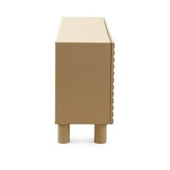 Aparador de Salón 2 Puertas y 2 Cajones en MDF Beige GABAR 11524