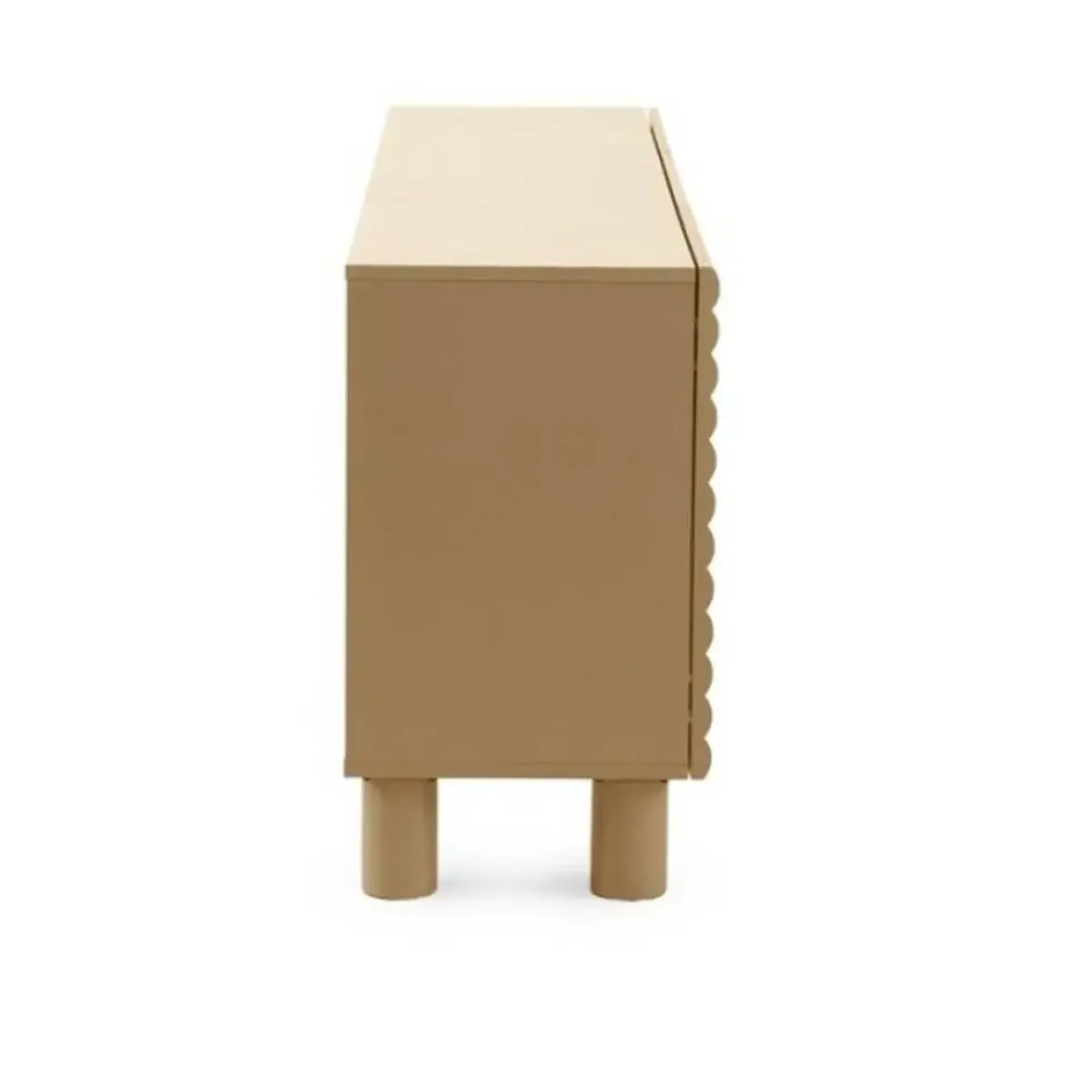 Aparador de Salón 2 Puertas y 2 Cajones en MDF Beige GABAR 11524