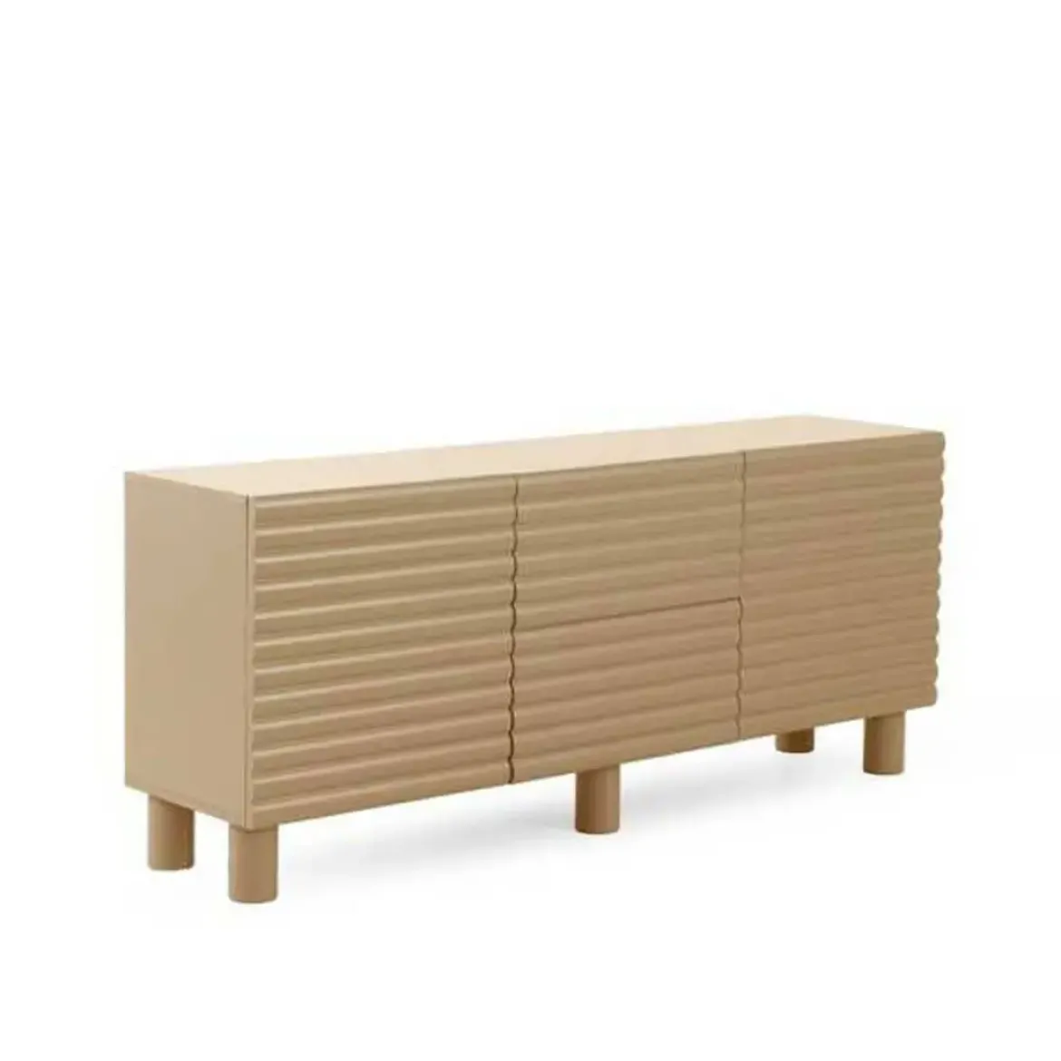 Aparador de Salón 2 Puertas y 2 Cajones en MDF Beige GABAR 11524