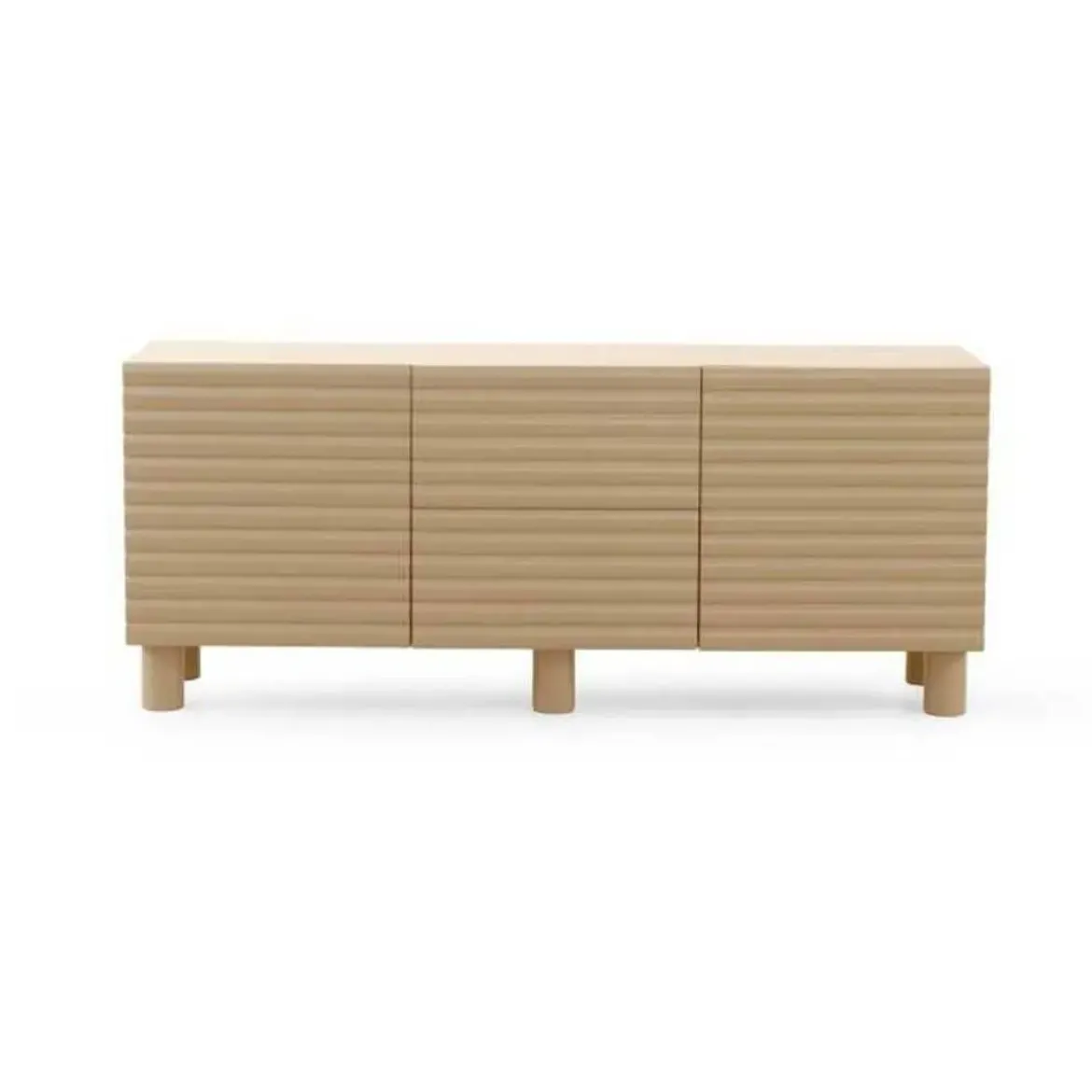 Aparador de Salón 2 Puertas y 2 Cajones en MDF Beige GABAR 11524