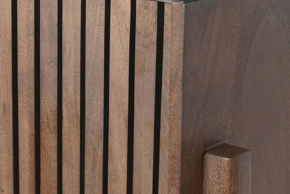 Aparador Estructura de Madera Acacia con Terrazo 80 cm MB-219025