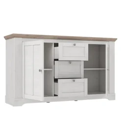 Aparador 2 Puertas y 3 Cajones en Blanco Roto ILOPPA L35