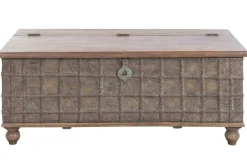 Arcón de Madera Reciclada con Herrajes de Metal MB-227260