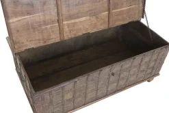 Arcón de Madera Reciclada con Herrajes de Metal MB-227260